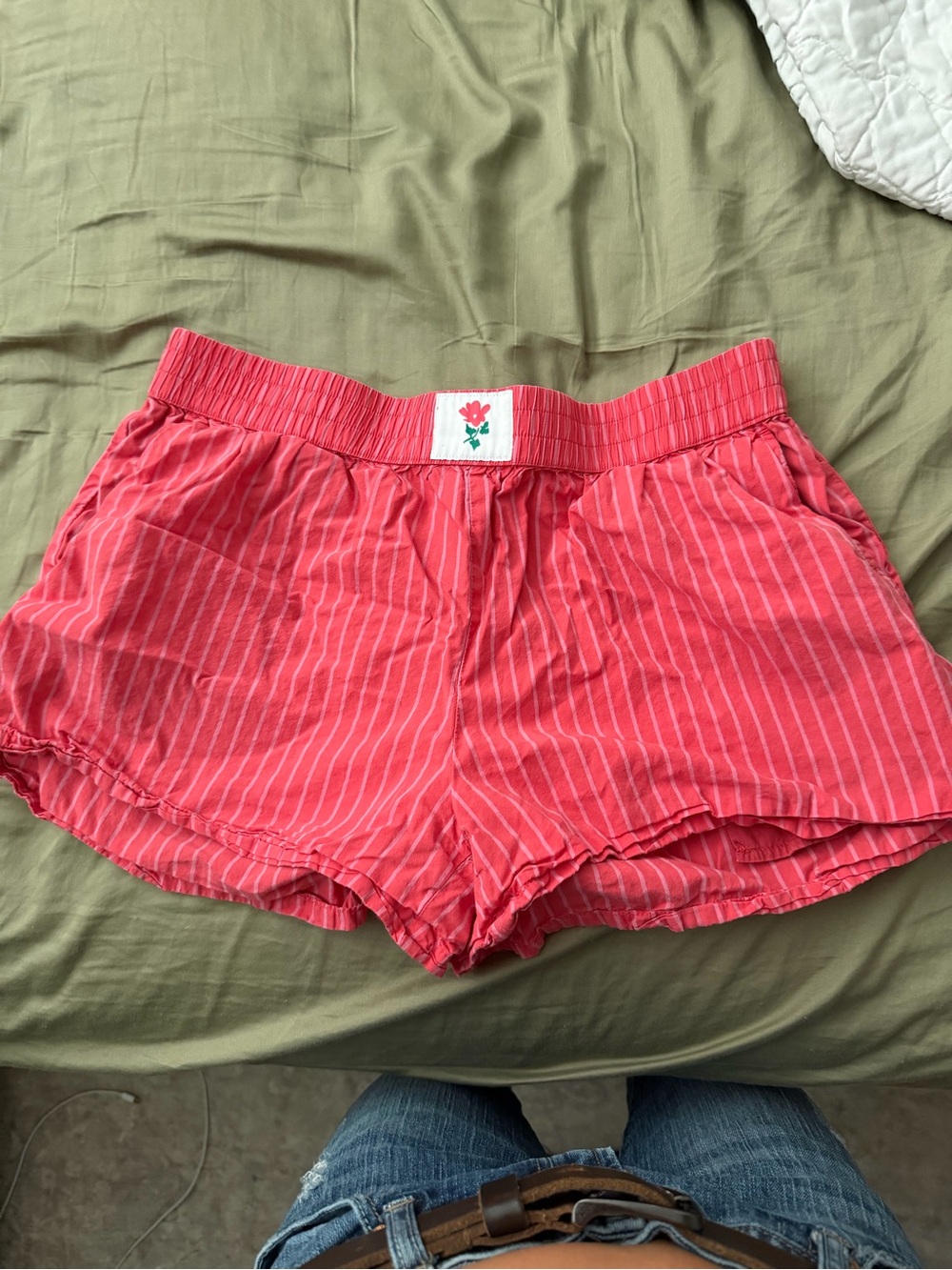 Striped hot pink boxers